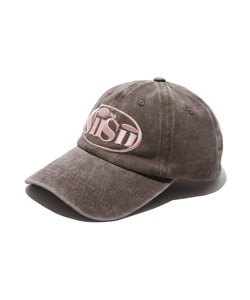 페이지시시 오발 로고 피그먼트 볼캡 브라운(pagesiisii Oval Logo Pigment Ball Cap Brown) - 2