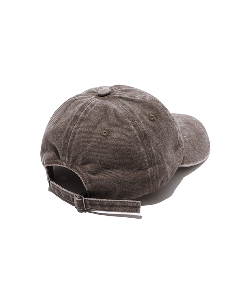 페이지시시 오발 로고 피그먼트 볼캡 브라운(pagesiisii Oval Logo Pigment Ball Cap Brown) - 4