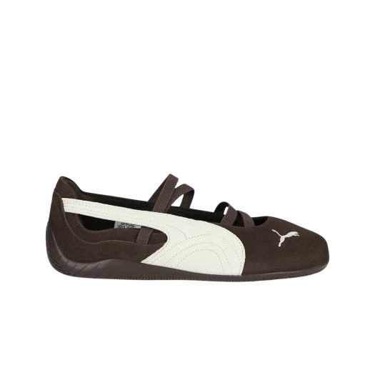 406758-02 (W) Puma Speedcat Ballet Suede Dark Chocolate Warm White