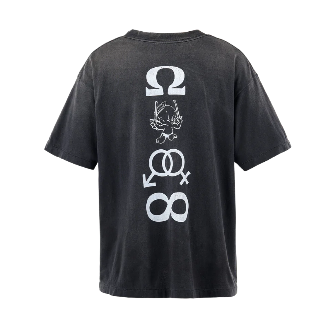 세인트 마이클 캔들 숏슬리브 티셔츠 블랙 - 25SS(Saint Mxxxxxx Candle S/S T-Shirt Black - 25SS) - 2