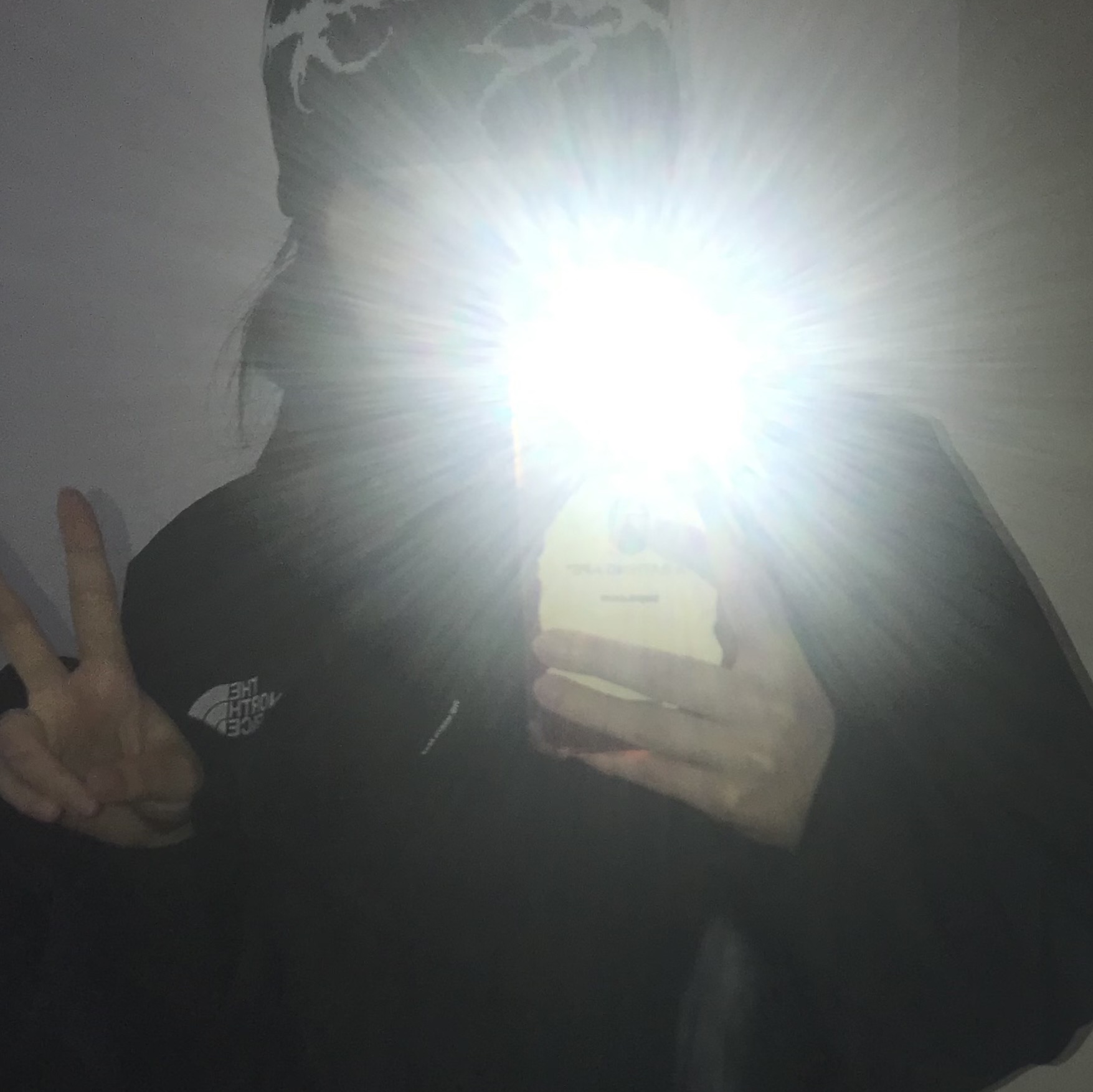 (W) The North Face White Label Vaiden Crop Jacket Black 착용 스타일