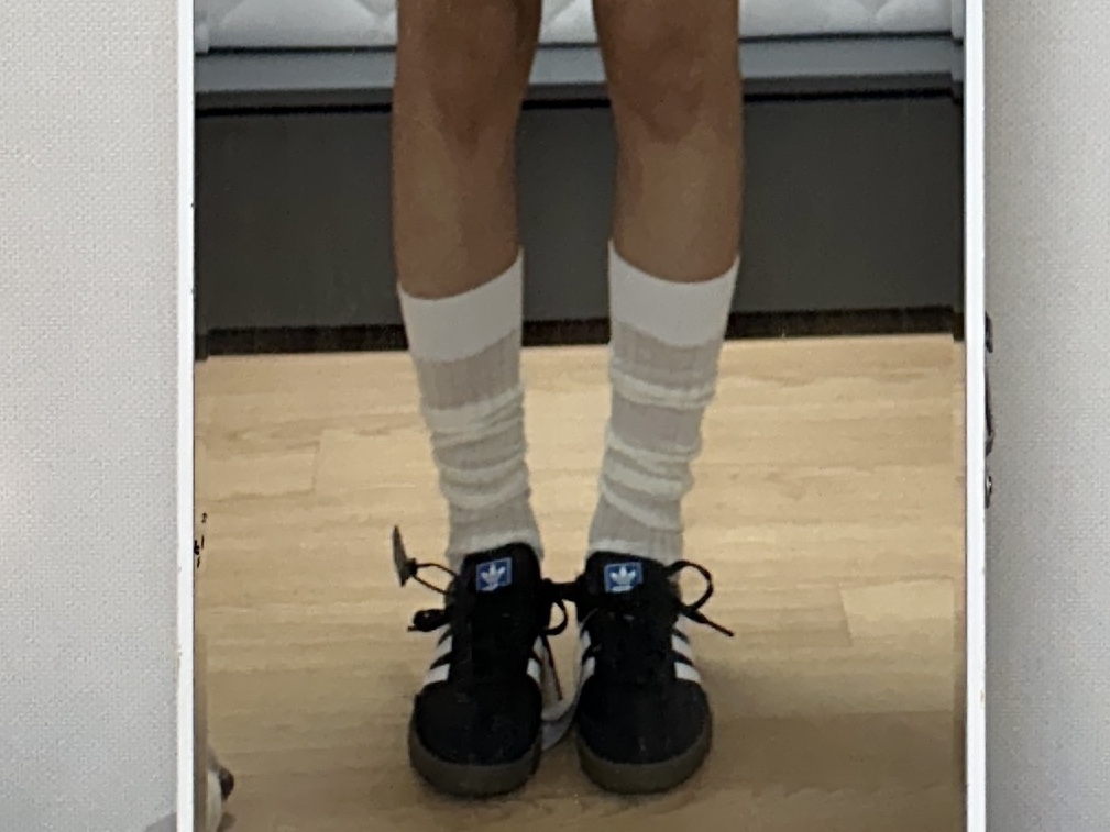 (C) Adidas Samba OG Cloud Black Core White 착용 스타일