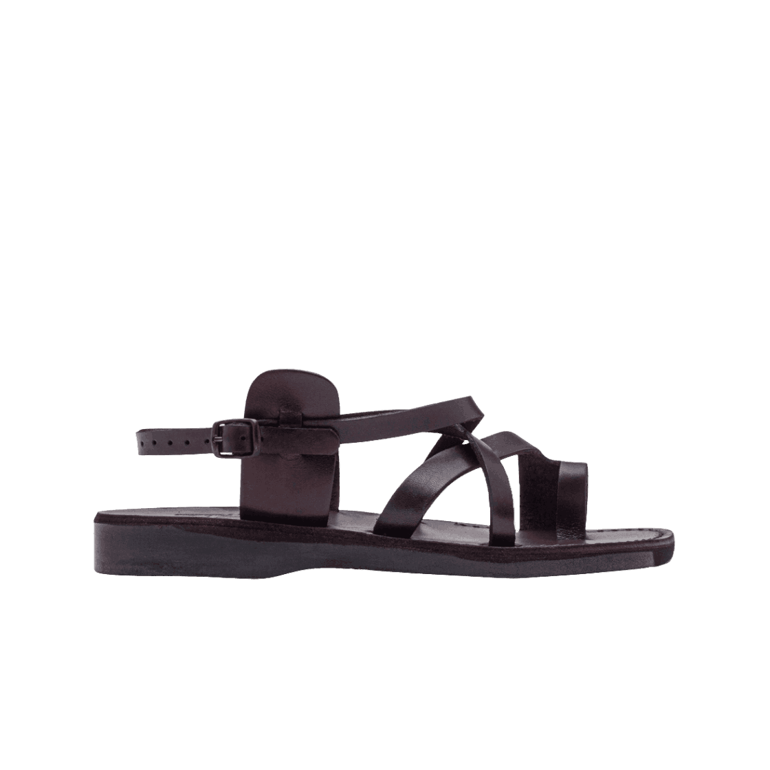 예루살렘 샌들 6 토 로푸 스트랩 더굿셰퍼드 샌들 브라운