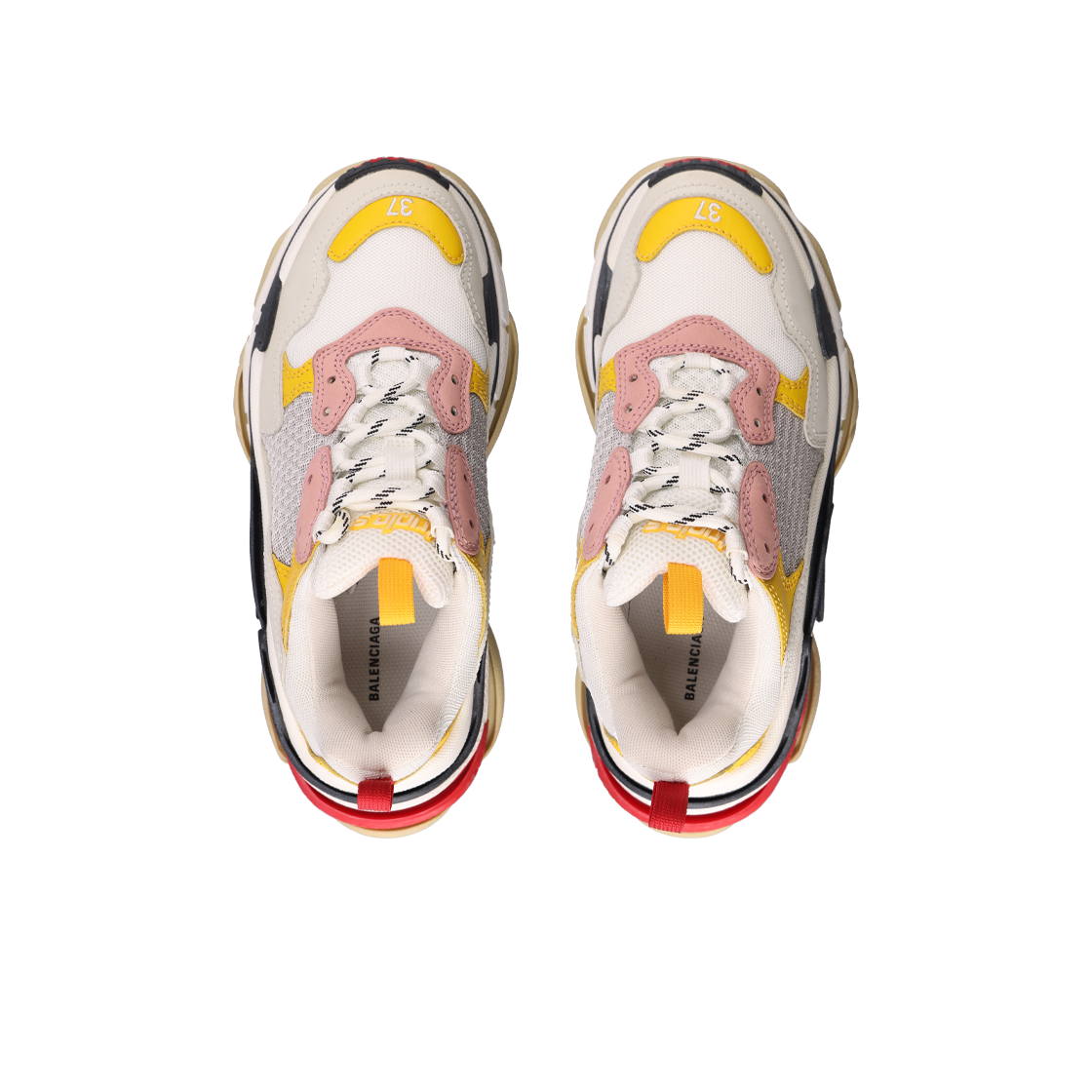 ITHPAJLHRUEK Balenciaga Triple S Calfskin Palladium 37 - #5