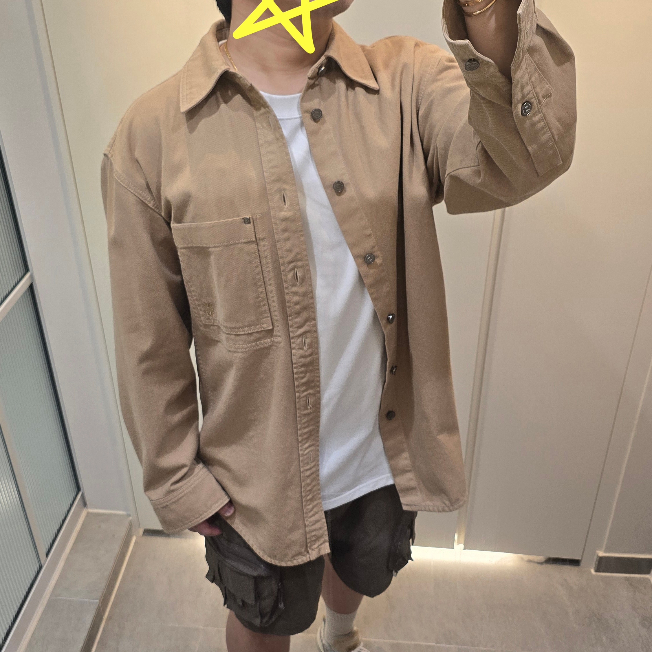 Wooyoungmi Cotton Back Logo Shirt Camel - 22FW, New Balance 992 Made in USA Moonrock Mushroom 착용 스타일 - 2