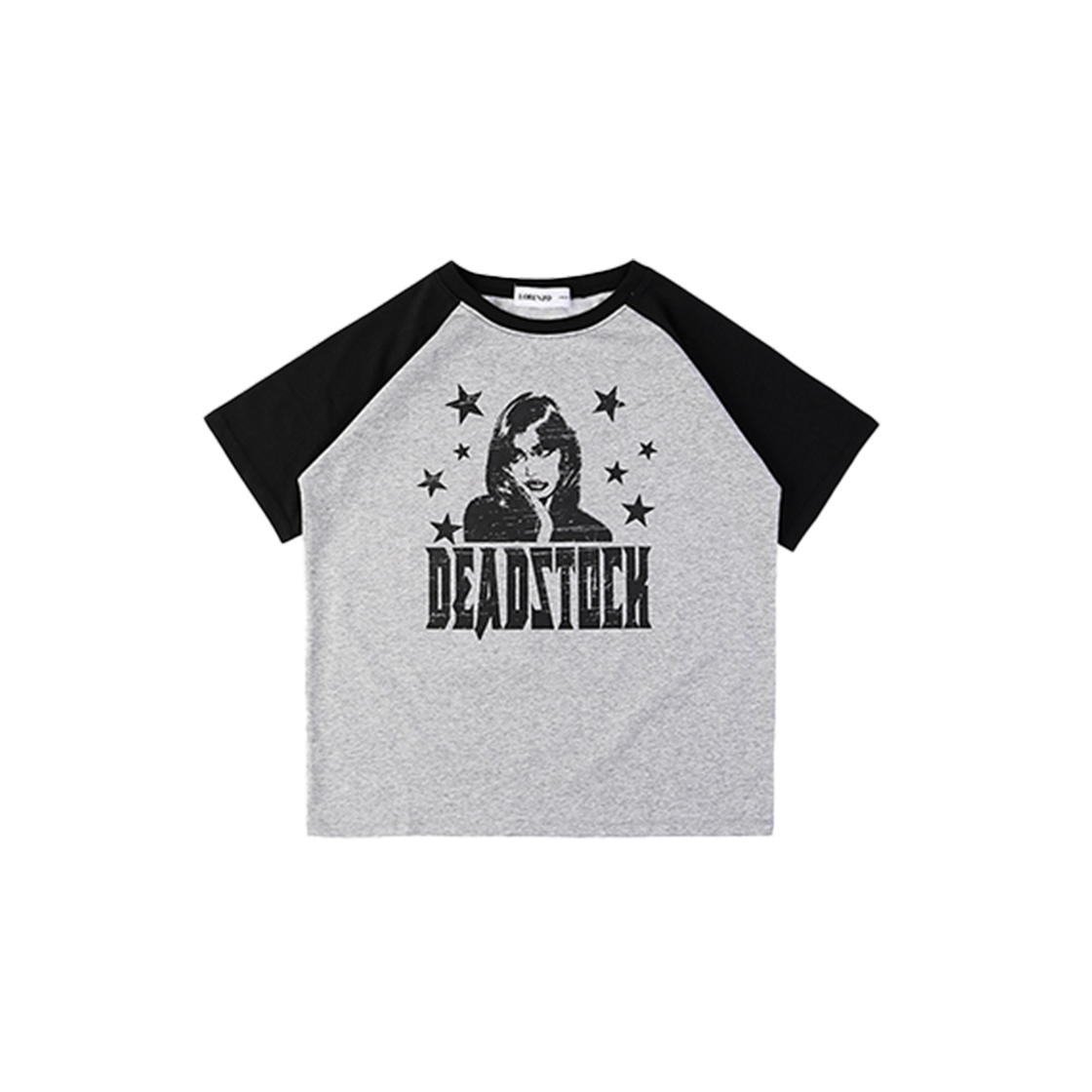 에이펙스디자인 데드스탁 크롭 티셔츠 그레이/블랙(ApexDesign Deadstock Crop T-Shirts Grey/Black)