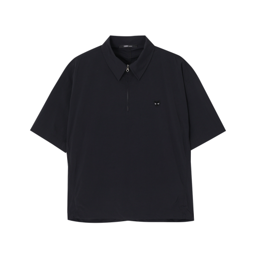 SH3TS834BK Songzio Zzero Light Track Collared T Shirt Black