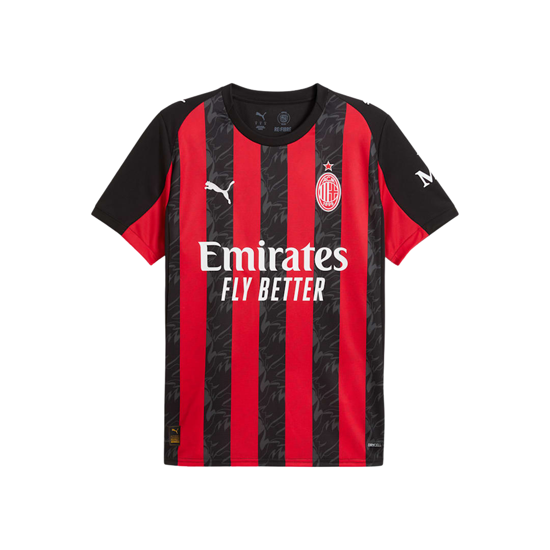 푸마 AC 밀란 2025/26 홈 레플리카 저지 올 타임 레드 블랙 (논 마킹 버전)(Puma AC Milan 2025/26 Home Replica Jersey All Time Red Black (Non Marking Ver.))