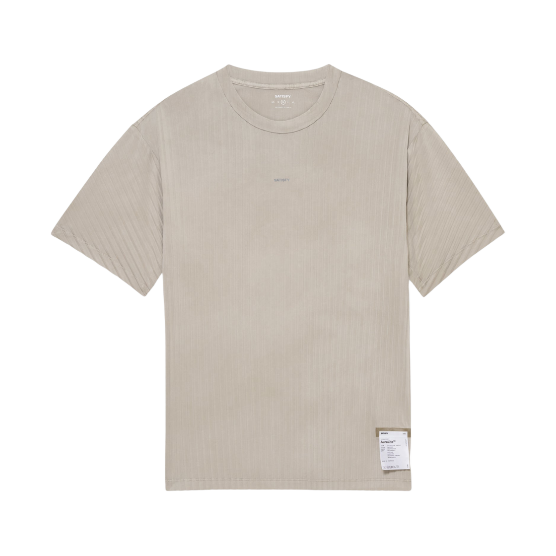 새티스파이 아우라라이트 플리츠 티셔츠 미네랄 듄(Satisfy Auralite Pleated T-Shirt Mineral Dune) - 1