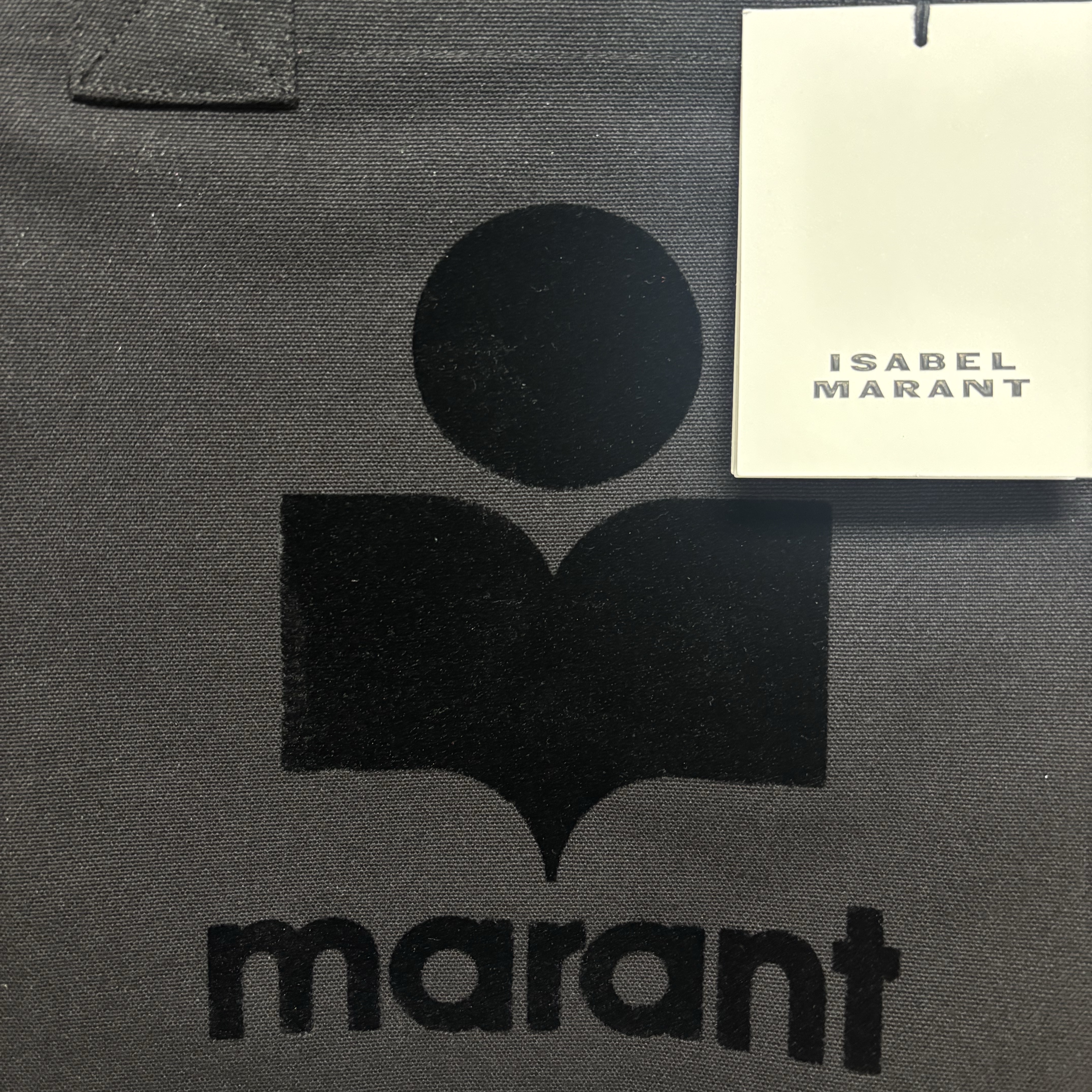 Isabel Marant Small Yenky Logo Tote Bag Black 착용 스타일 - 2