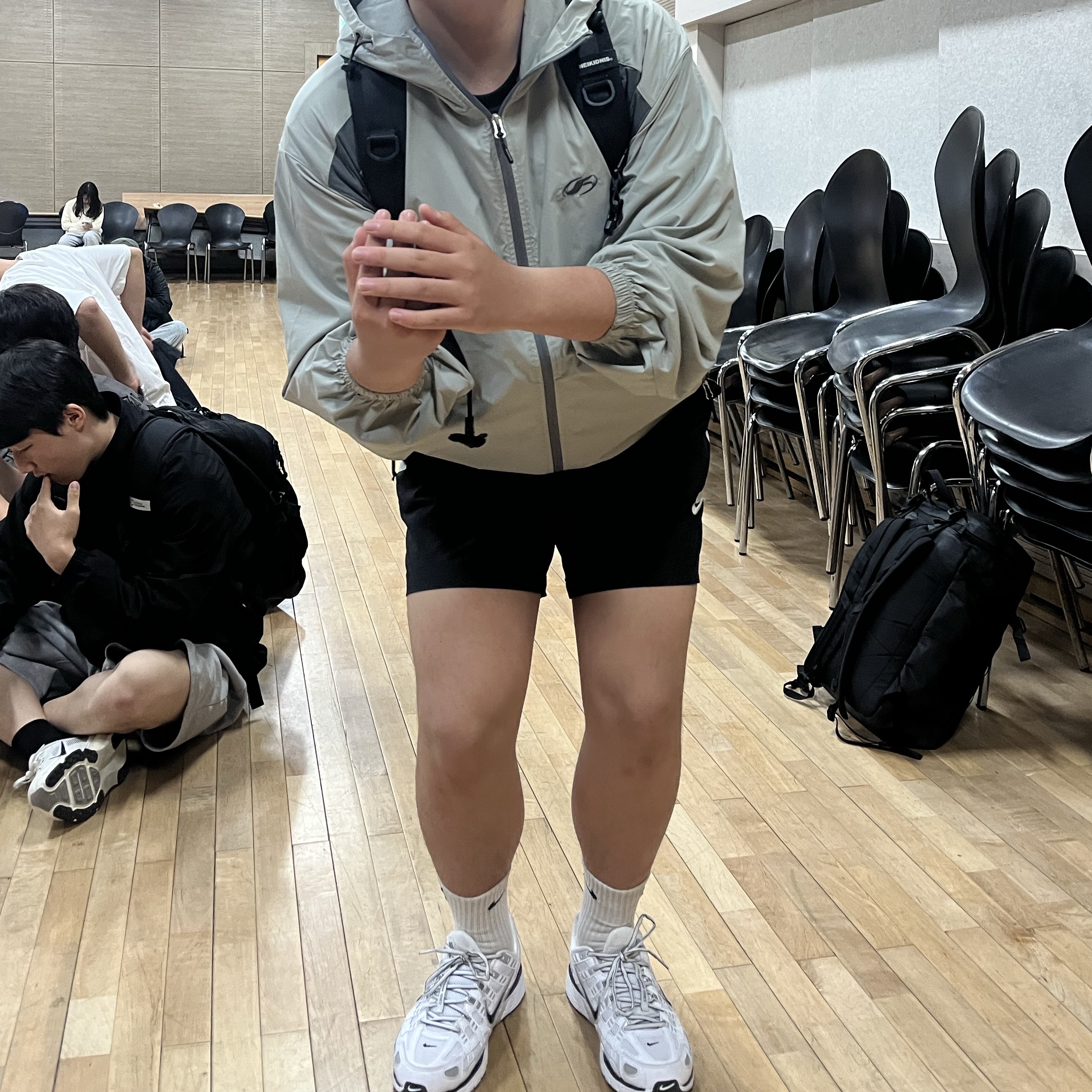Nike P-6000 White Metallic Silver, Nike NSW Woven Shorts Black - Asia 착용 스타일