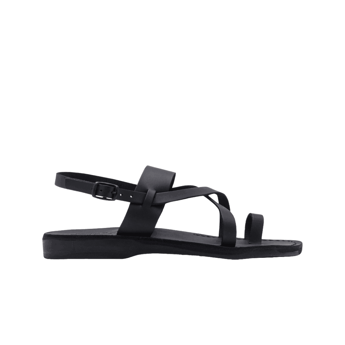 예루살렘 샌들 519 토 로프 스트랩 베다니 샌들 블랙