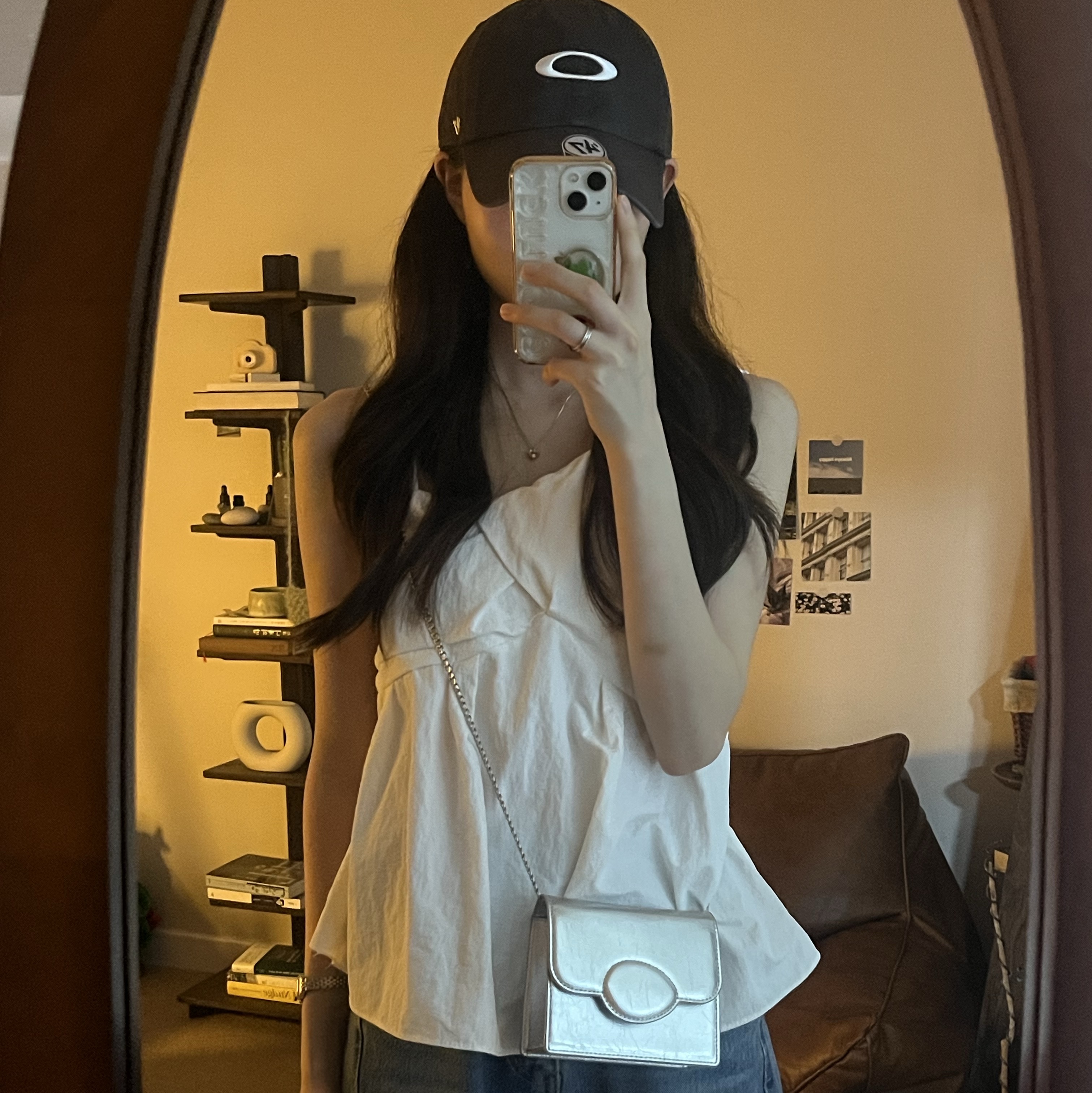 Oakley Remix Dad Hat Blackout 착용 스타일