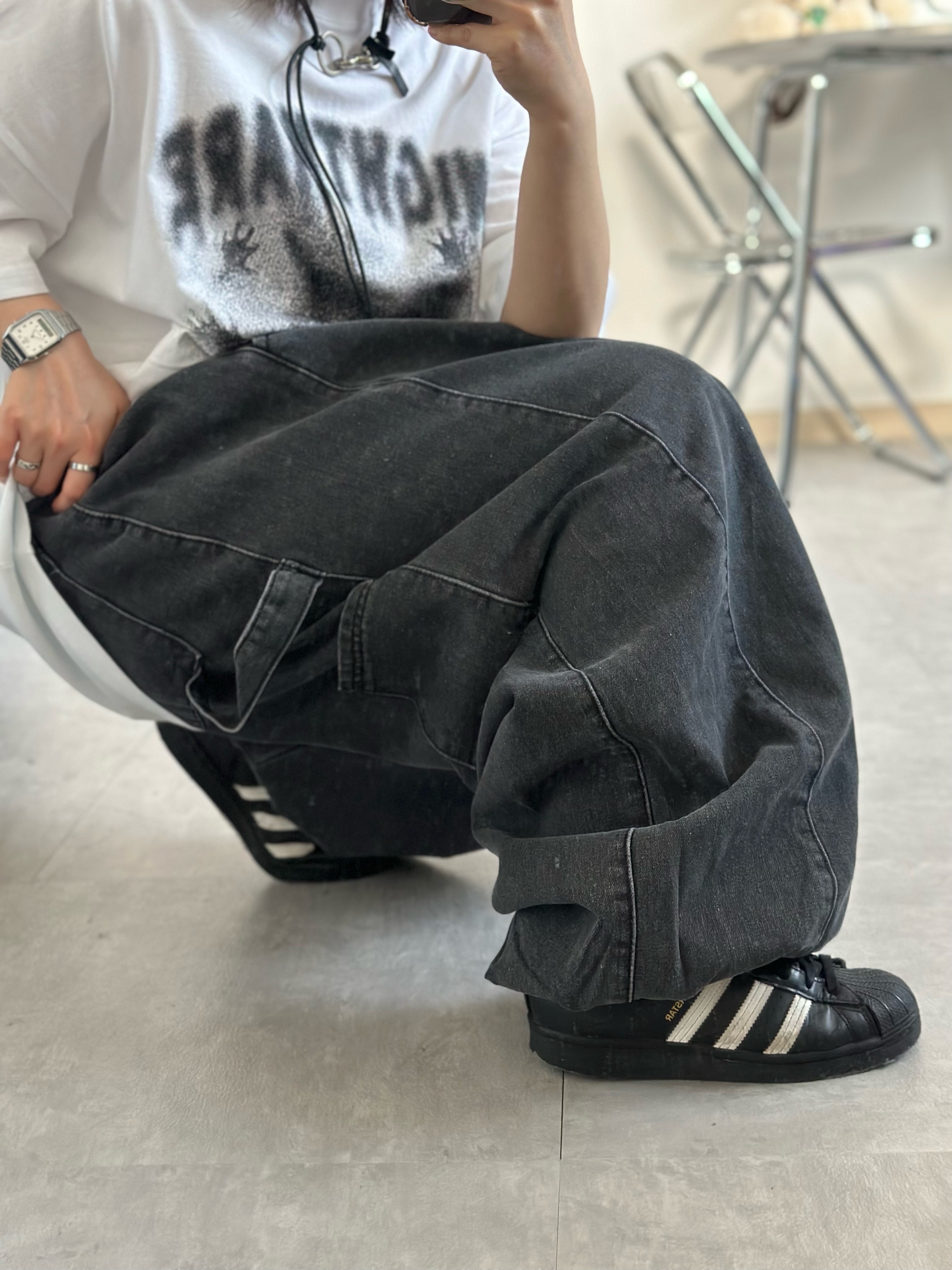 Our Legacy Ladon Leather Keychain Black, Supreme Pigment Canvas S Logo 6-Panel Black - 23SS 착용 스타일 - 9