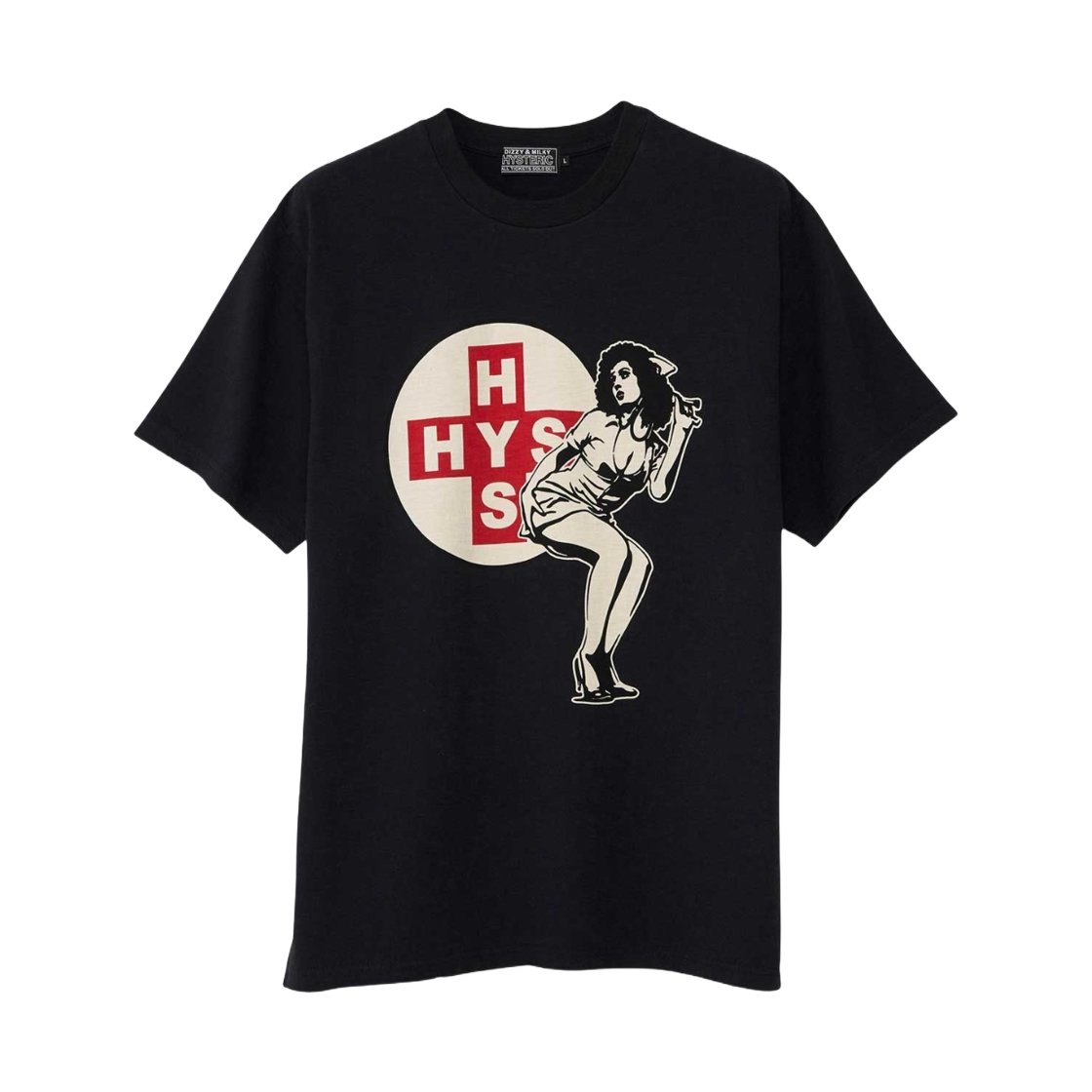 히스테릭 글래머 히스테릭 널스 티셔츠 블랙(Hysteric Glamour Hysteric Nurse T-Shirt Black) - 1