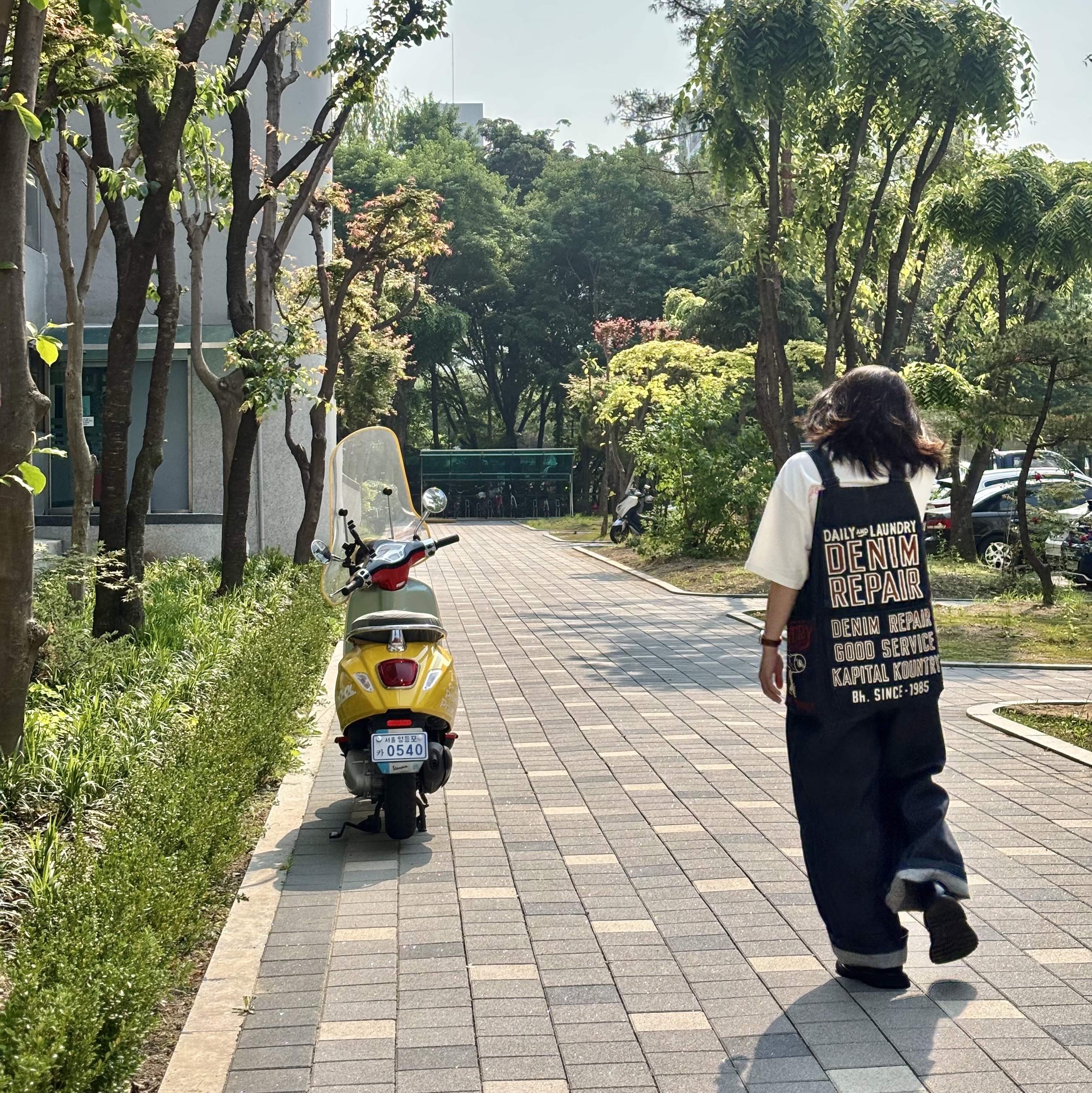 Kapital 11.5 oz. Denim Add Overalls Indigo 착용 스타일 - 2