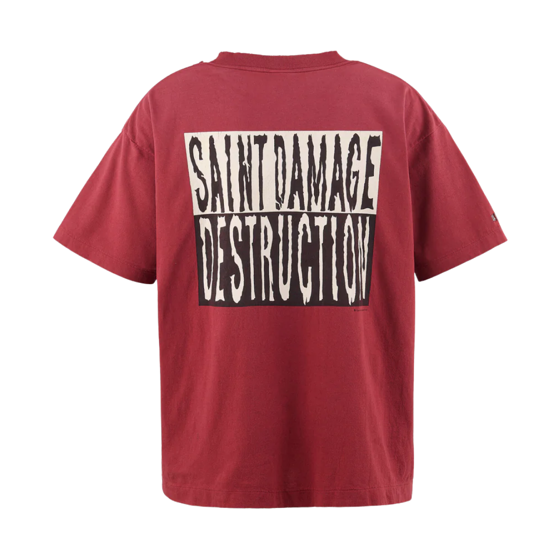 세인트 마이클 ? 숏슬리브 티셔츠 버건디 - 25SS(Saint Mxxxxxx ? S/S T-Shirt Burgundy - 25SS) - 2