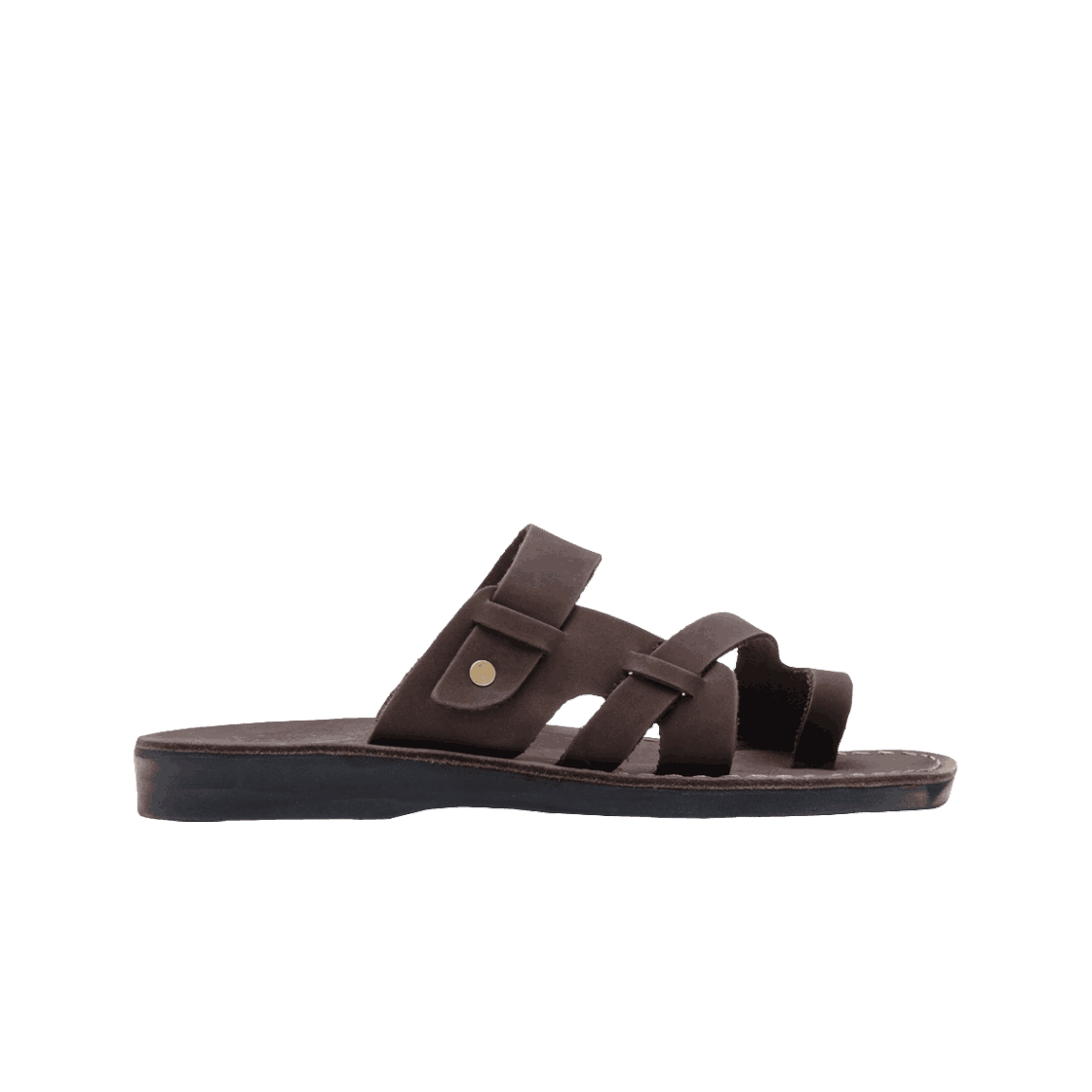 예루살렘 샌들 78NN 야빈 슬라이드 누벅 브라운(Jerusalem Sandals 78 Jabin Brown Nubuck)