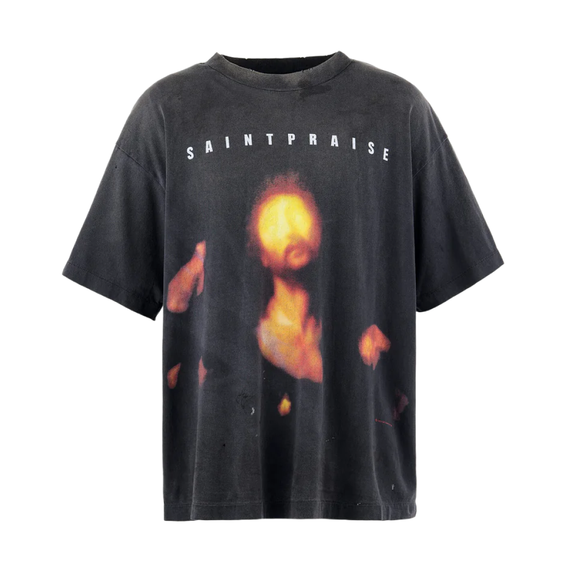 세인트 마이클 세인트 프레이즈 숏슬리브 티셔츠 블랙 - 25SS(Saint Mxxxxxx Saint Praise S/S T-Shirt Black - 25SS)