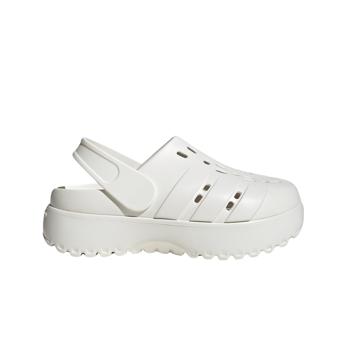 (W) 아디다스 아딜렛 플랫폼 클로그 코어 화이트((W) Adidas Adilette Platform Clog Core White)