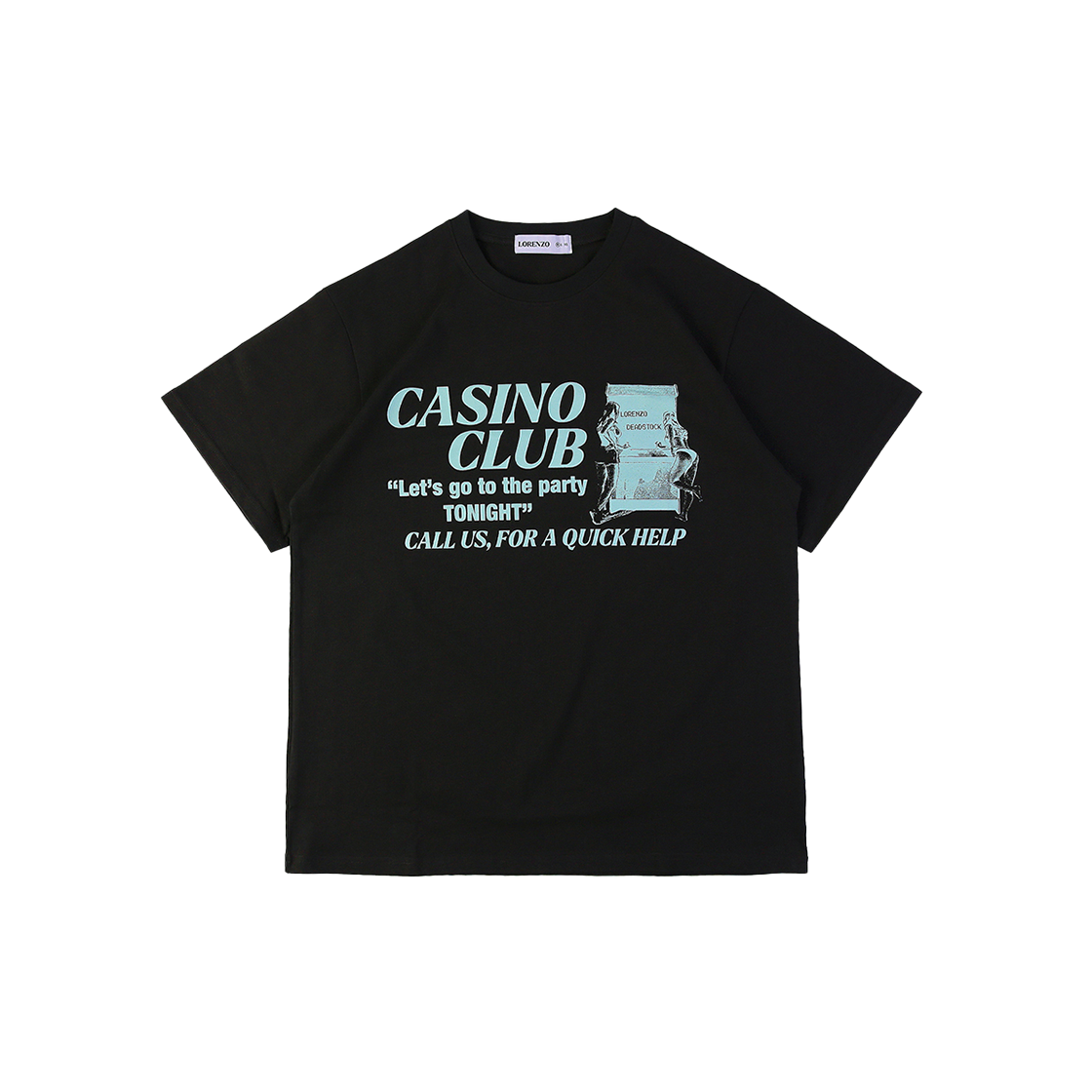 에이펙스디자인 카지노 걸 티셔츠 블랙(ApexDesign Casino Girl T-Shirts Black)