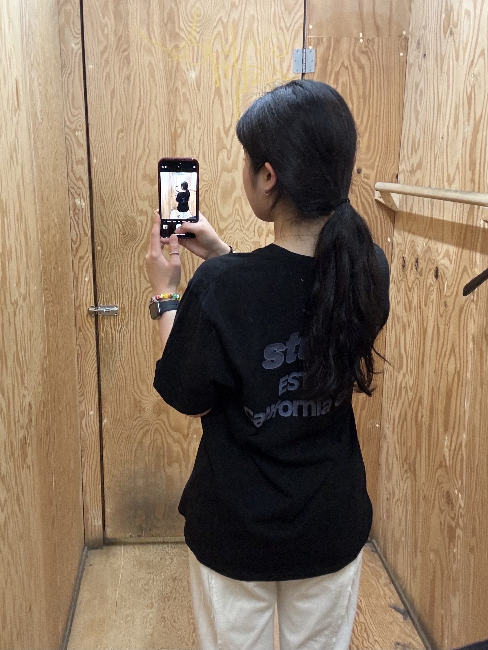 Stussy California Grown Pigment Dyed T-Shirt Black 착용 스타일