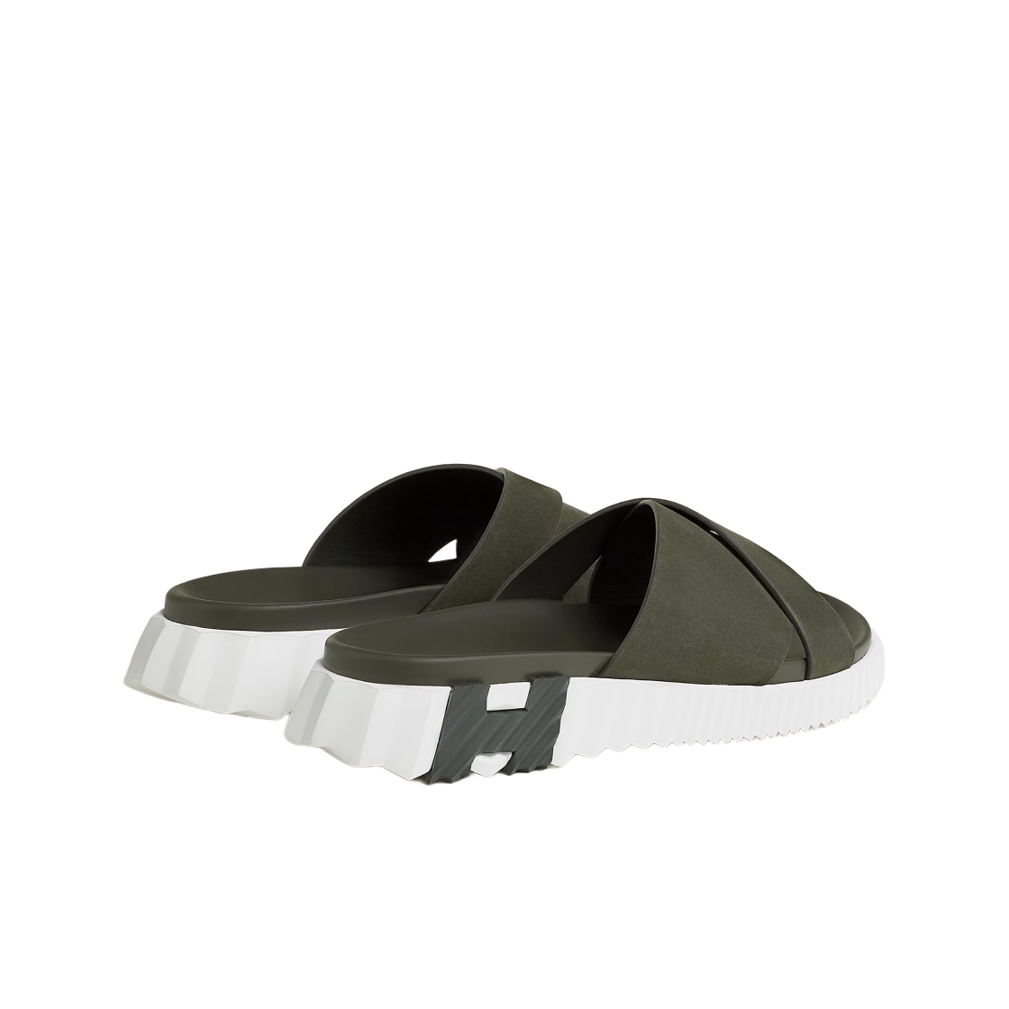 에르메스 인프라 샌들 스웨이드 고트스킨 & 베르 포레(Hermes Infra Sandal Suede Goatskin & Vert Foret) - 3