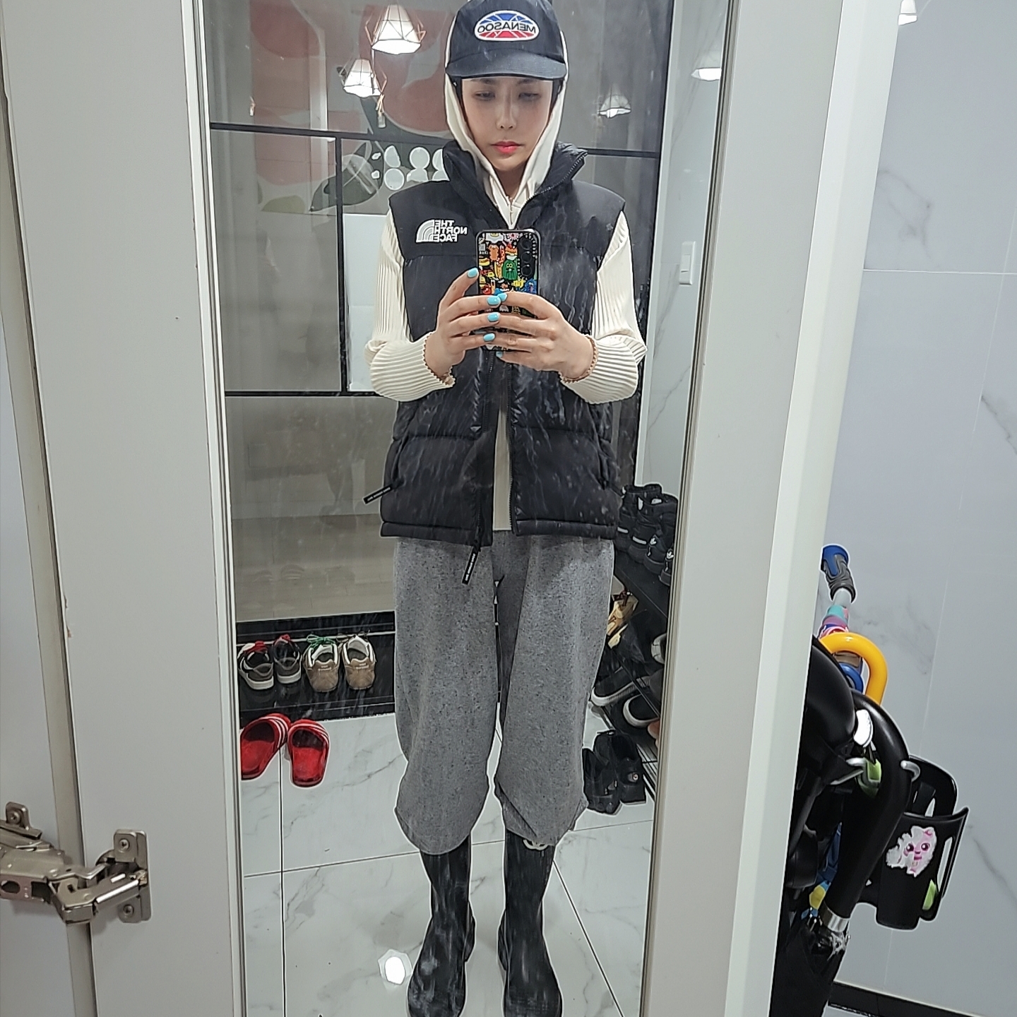 Alex Zono Ten Toe Express Trucker Hat Brown, (W) Chanel Boots Caoutchouc & Black 착용 스타일 - 6