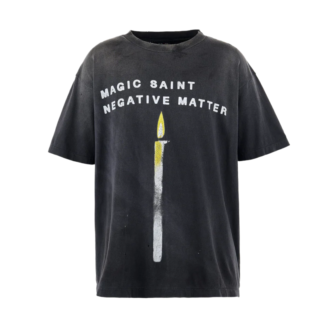 세인트 마이클 캔들 숏슬리브 티셔츠 블랙 - 25SS