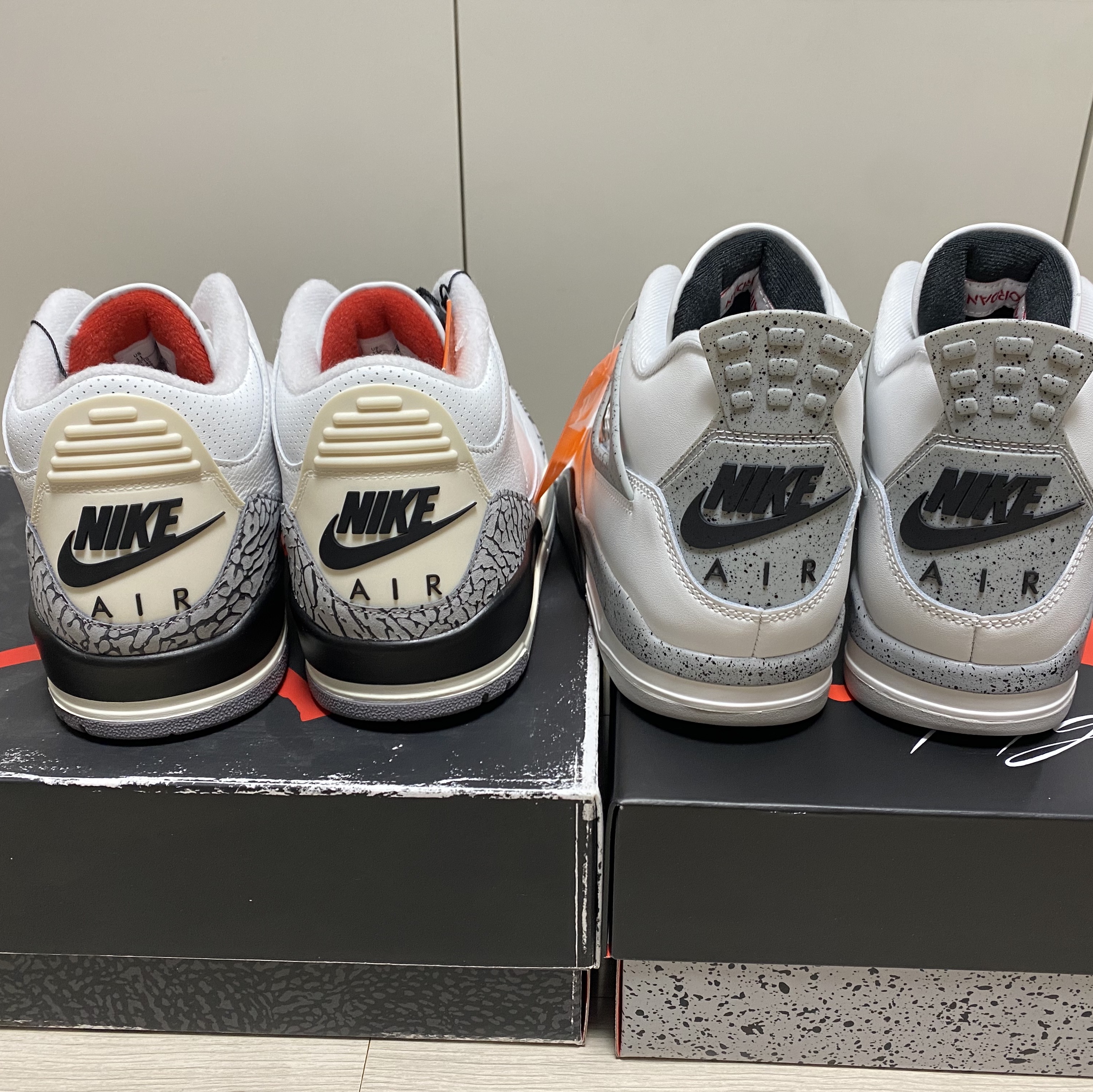 Jordan 4 Retro OG White Cement 2025, Jordan 3 Retro White Cement Reimagined 착용 스타일 - 2