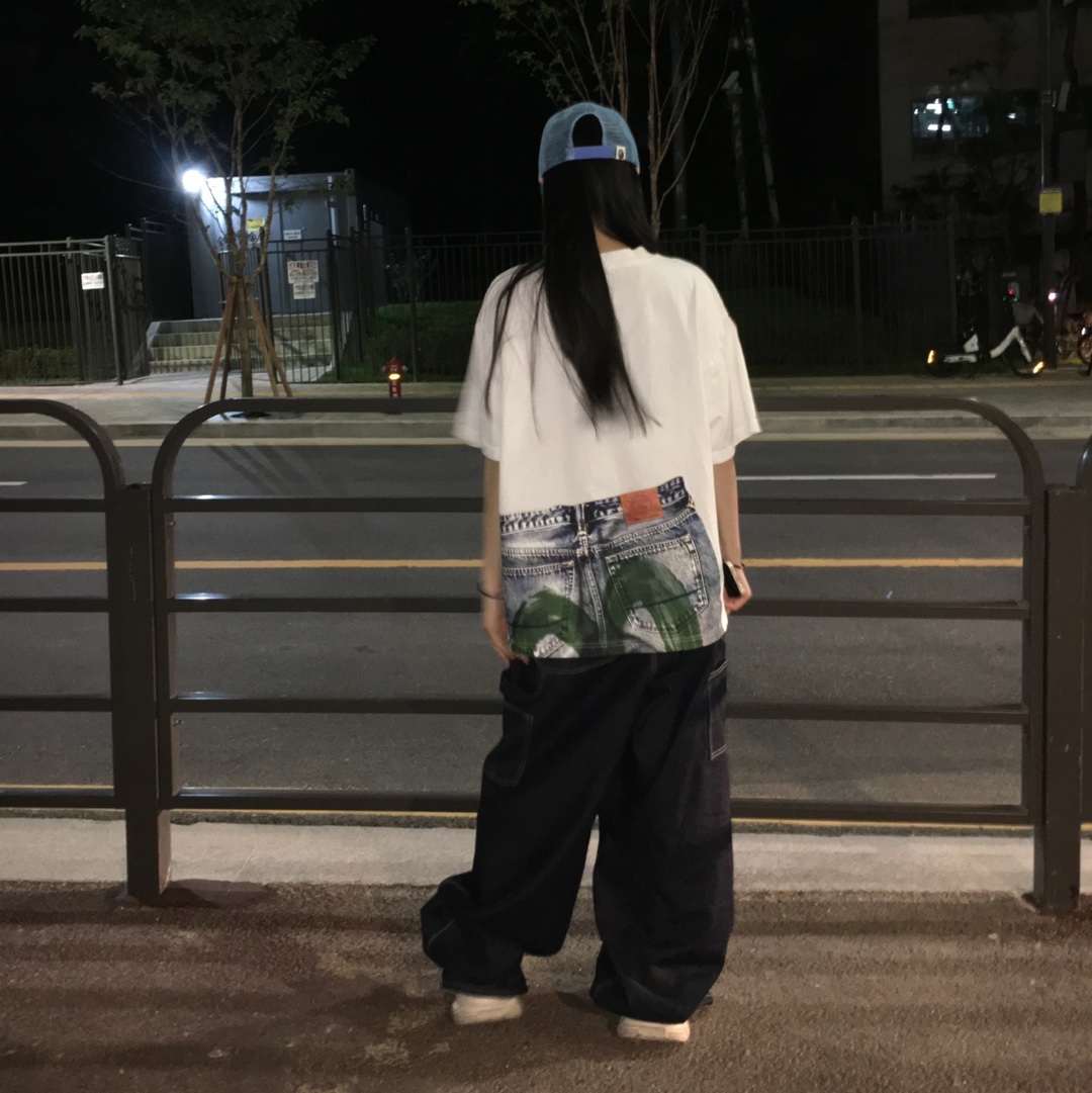 BAPE Sta Mesh Cap Blue 착용 스타일 - 2