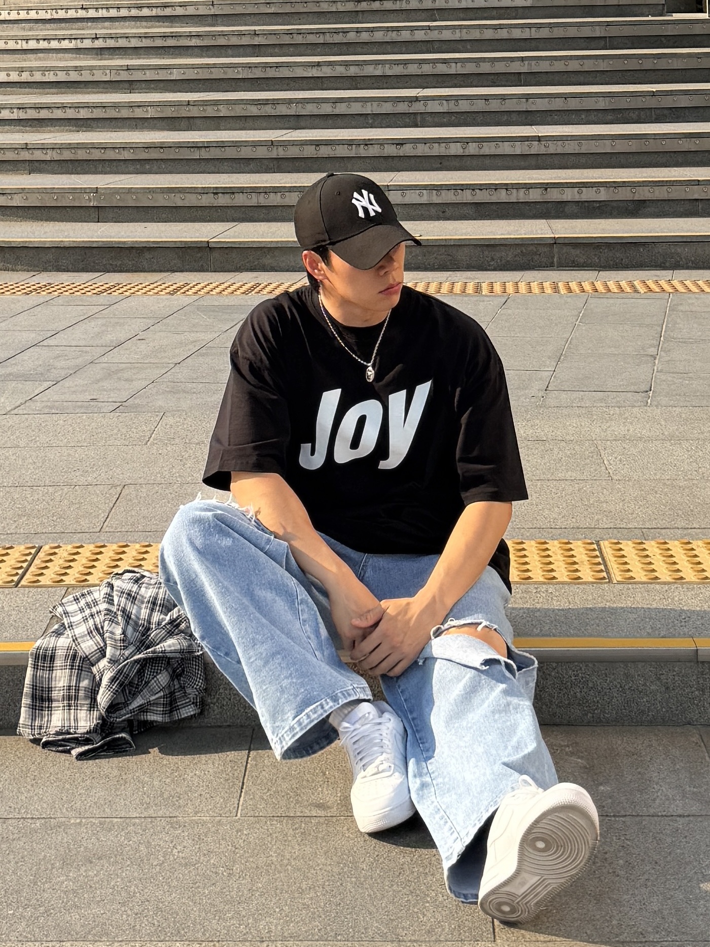 Nike Air Force 1 '07 Low White 착용 스타일 - 4