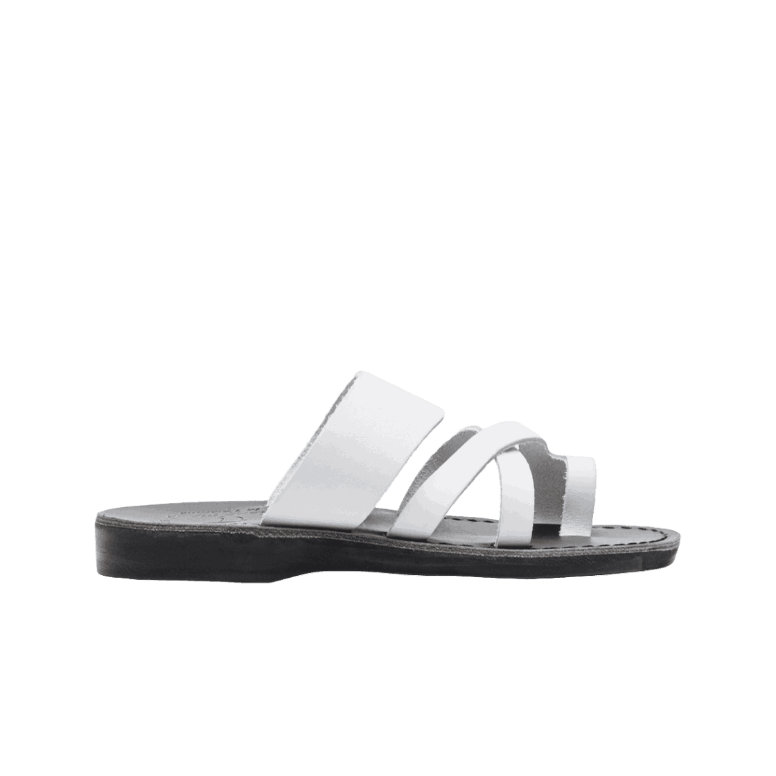 예루살렘 샌들 8 토 로푸 스트랩 더굿셰퍼드 슬라이드 블랙 화이트(Jerusalem Sandals No.8 The Good Shepherd White/Black)