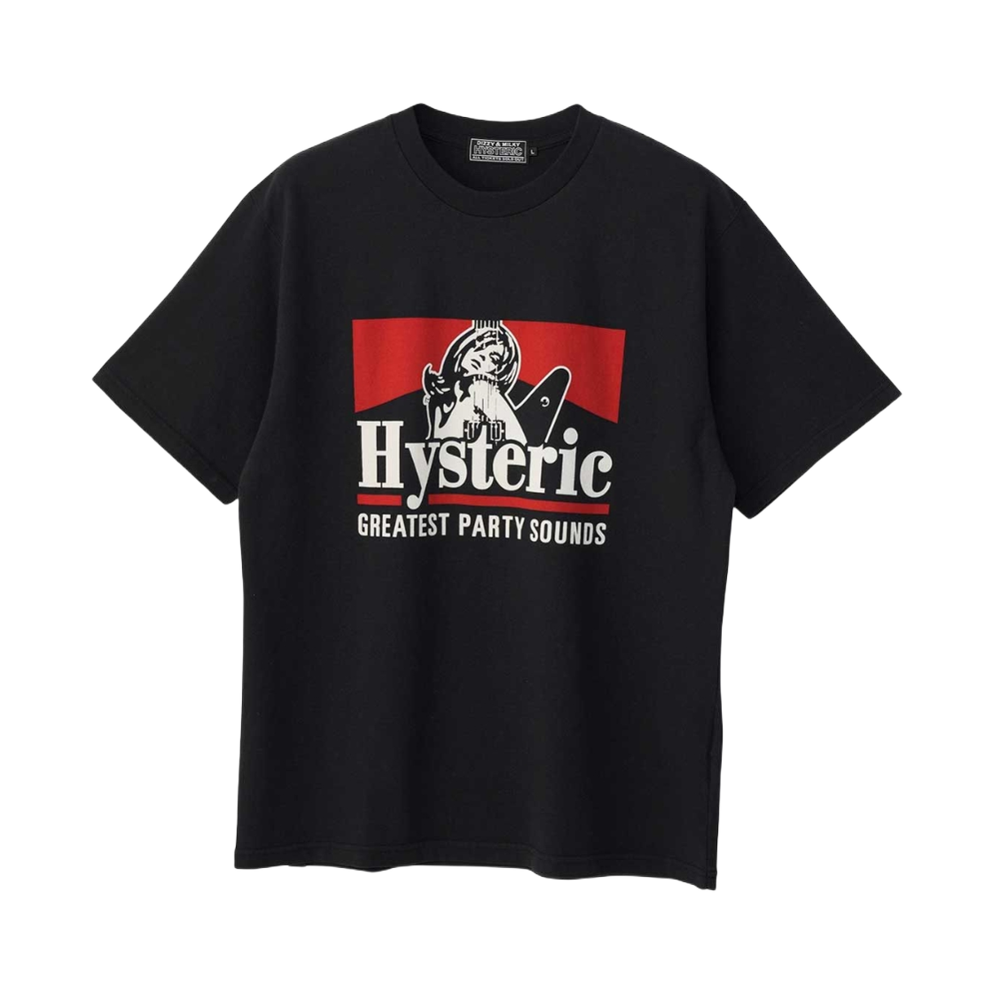 02251CT52 Hysteric Glamour Greatest Party Sounds T-Shirt Black