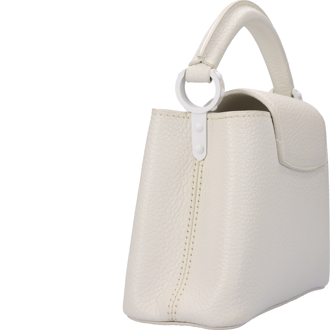 IT4SI5MTU6WN Louis Vuitton Capucines Mini East-West MM Leather White - #5