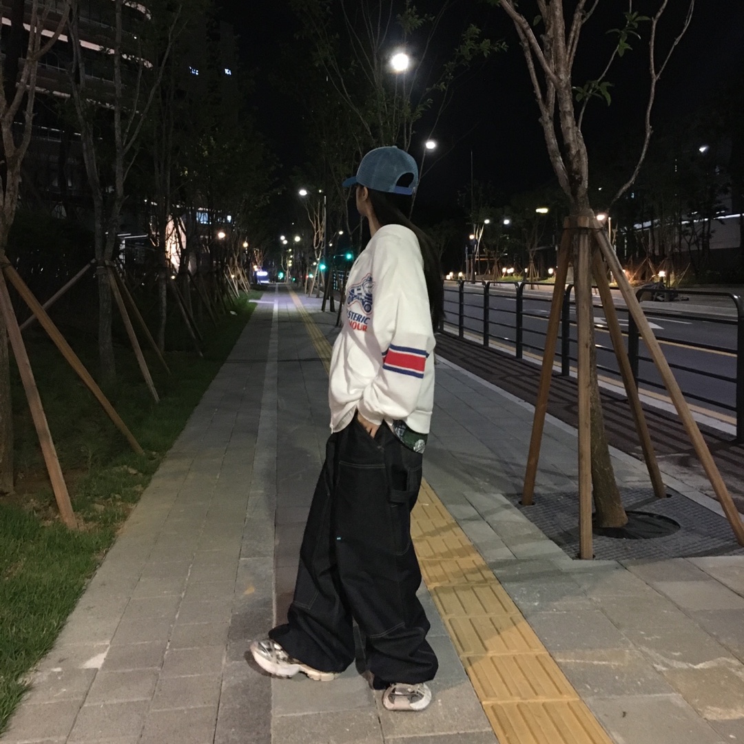 BAPE Sta Mesh Cap Blue 착용 스타일 - 4