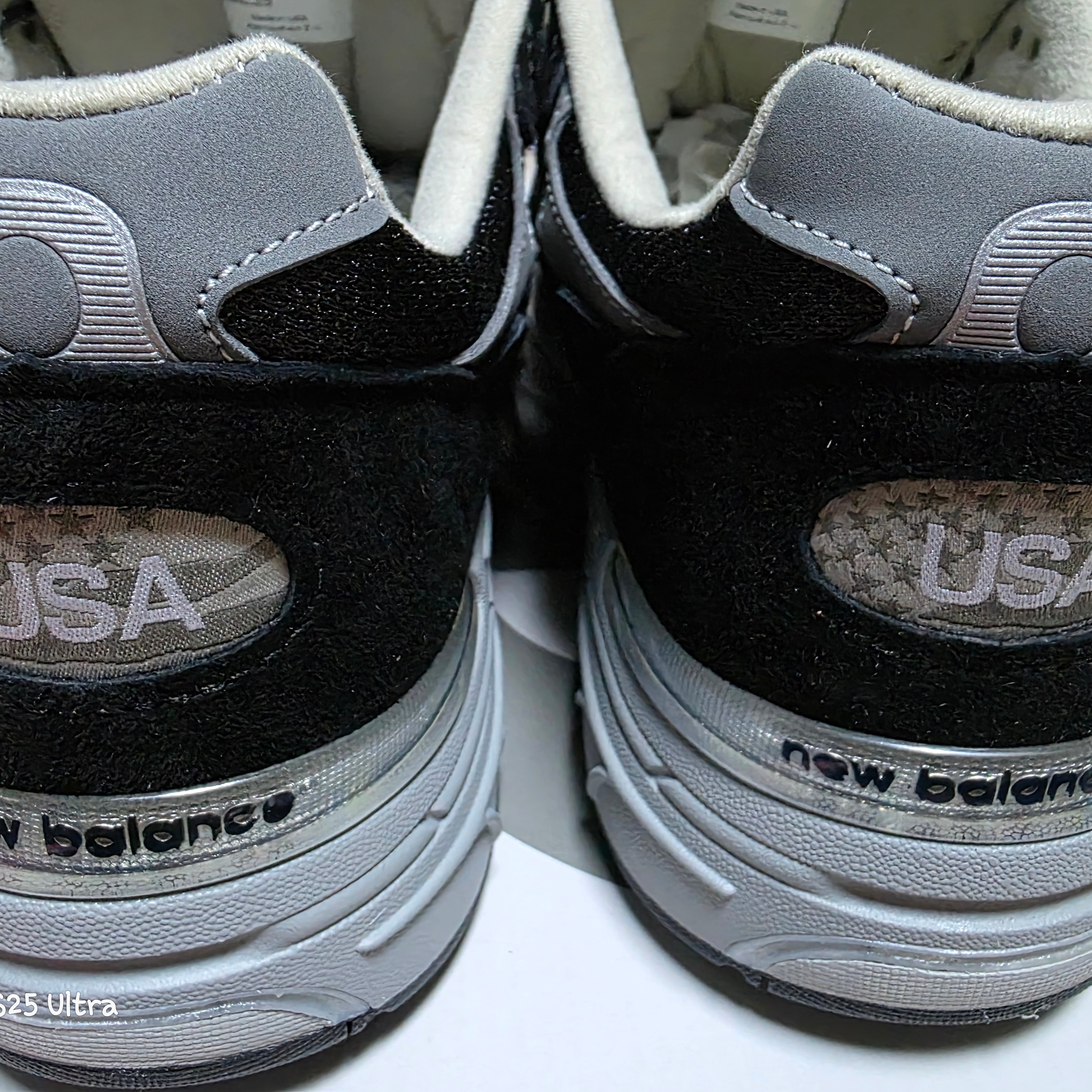 New Balance 993 Made in USA Black - D Standard 착용 스타일 - 3