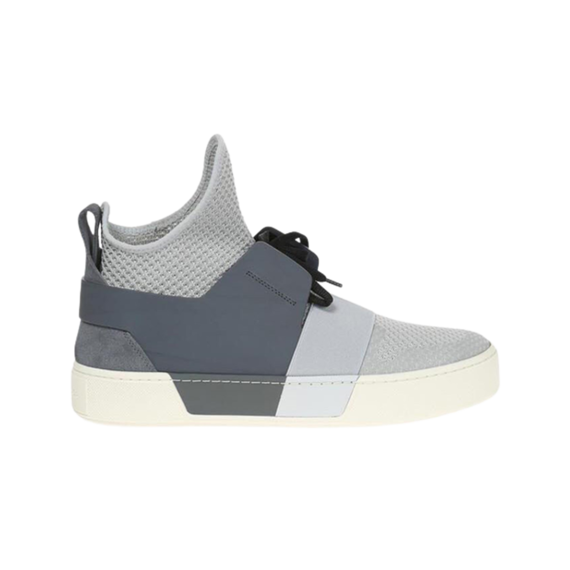 436354W04Q21360 Balenciaga Knit Mesh Banding High Top Grey