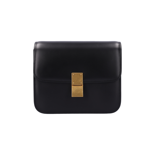 ITEFVQBGW266 Celine Teen Classic Bag in Box Calfskin Black