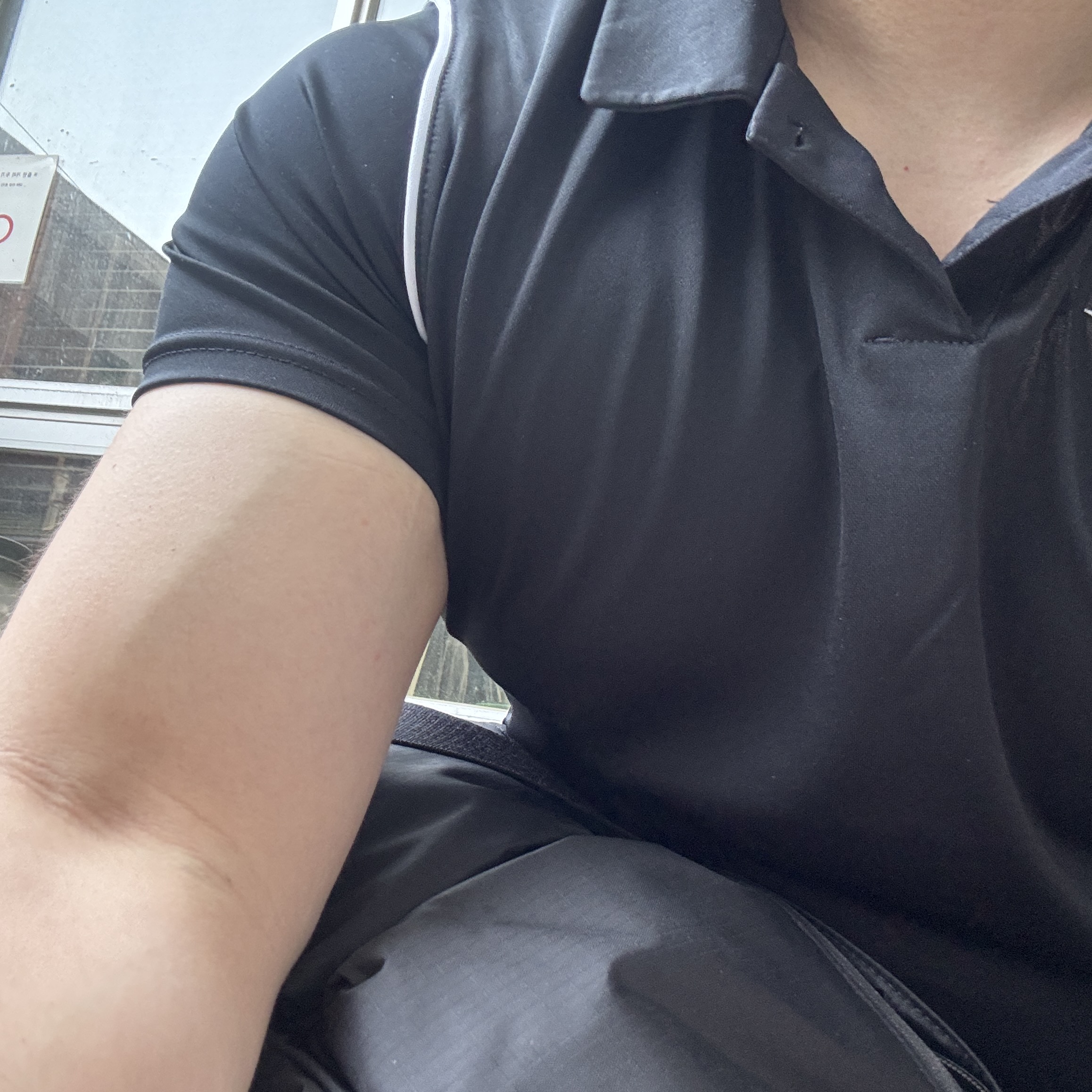 Nike Dri-Fit Park 20 Short Sleeve Polo Black 착용 스타일