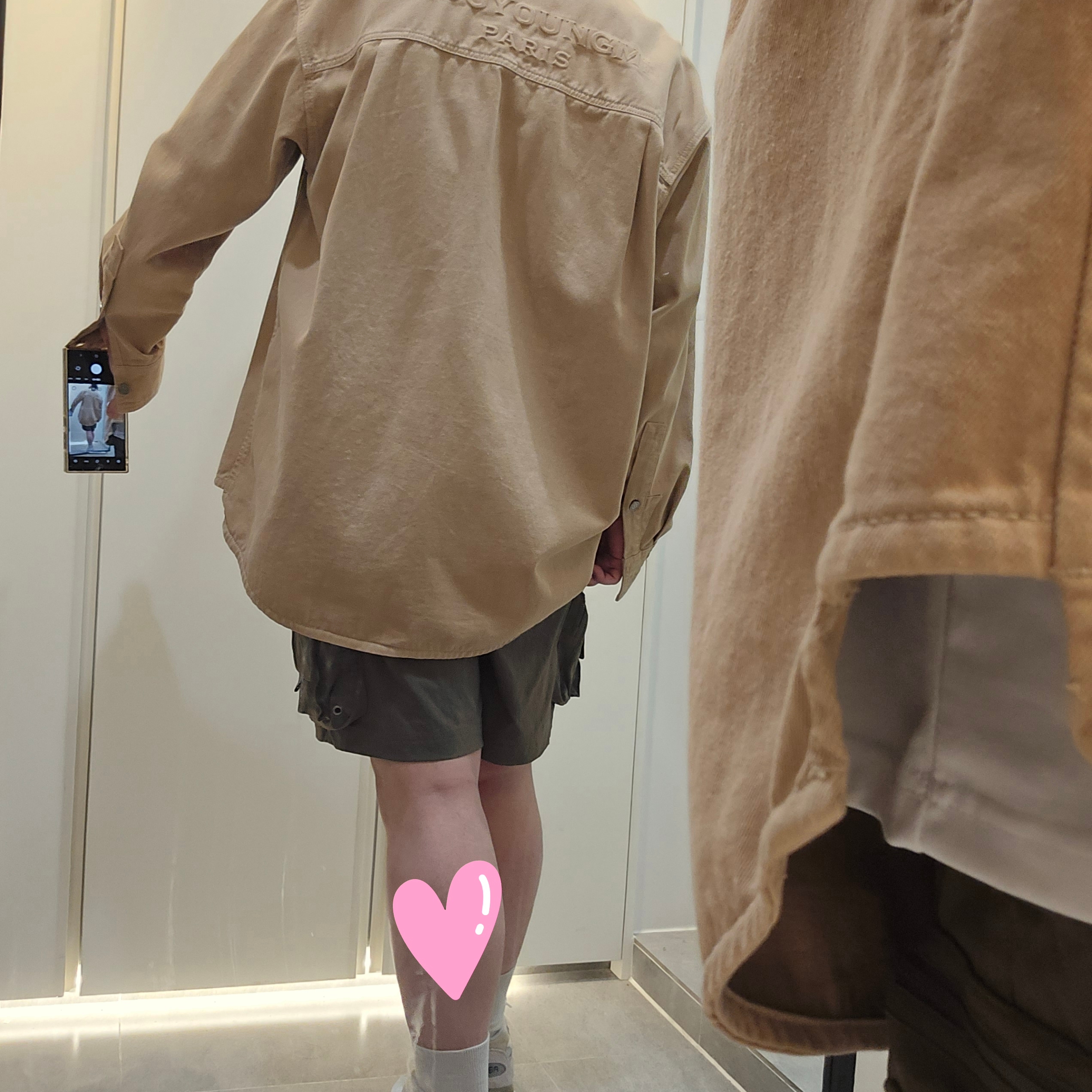 Wooyoungmi Cotton Back Logo Shirt Camel - 22FW, New Balance 992 Made in USA Moonrock Mushroom 착용 스타일 - 3