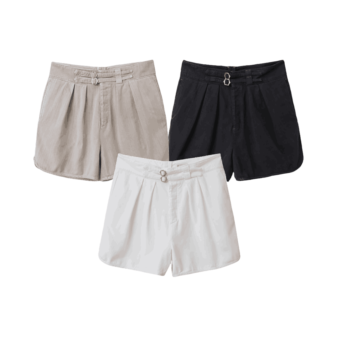 PN 2p ds white The Guys Polite Notice Gurkha Shorts(Feat. Dolphin Shorts) Off White - #2