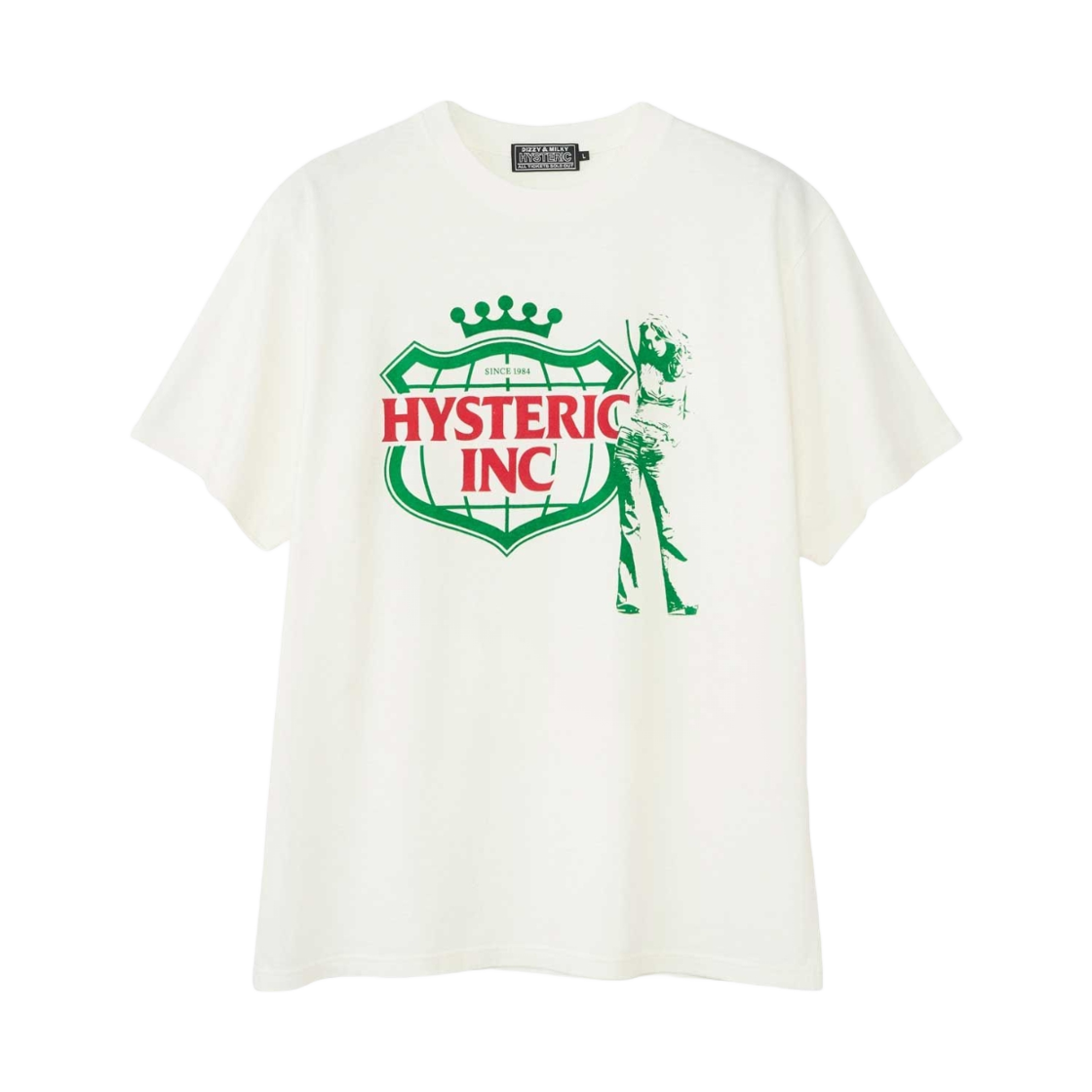 02251CT30 Hysteric Glamour Hysteric Ale T-Shirt White