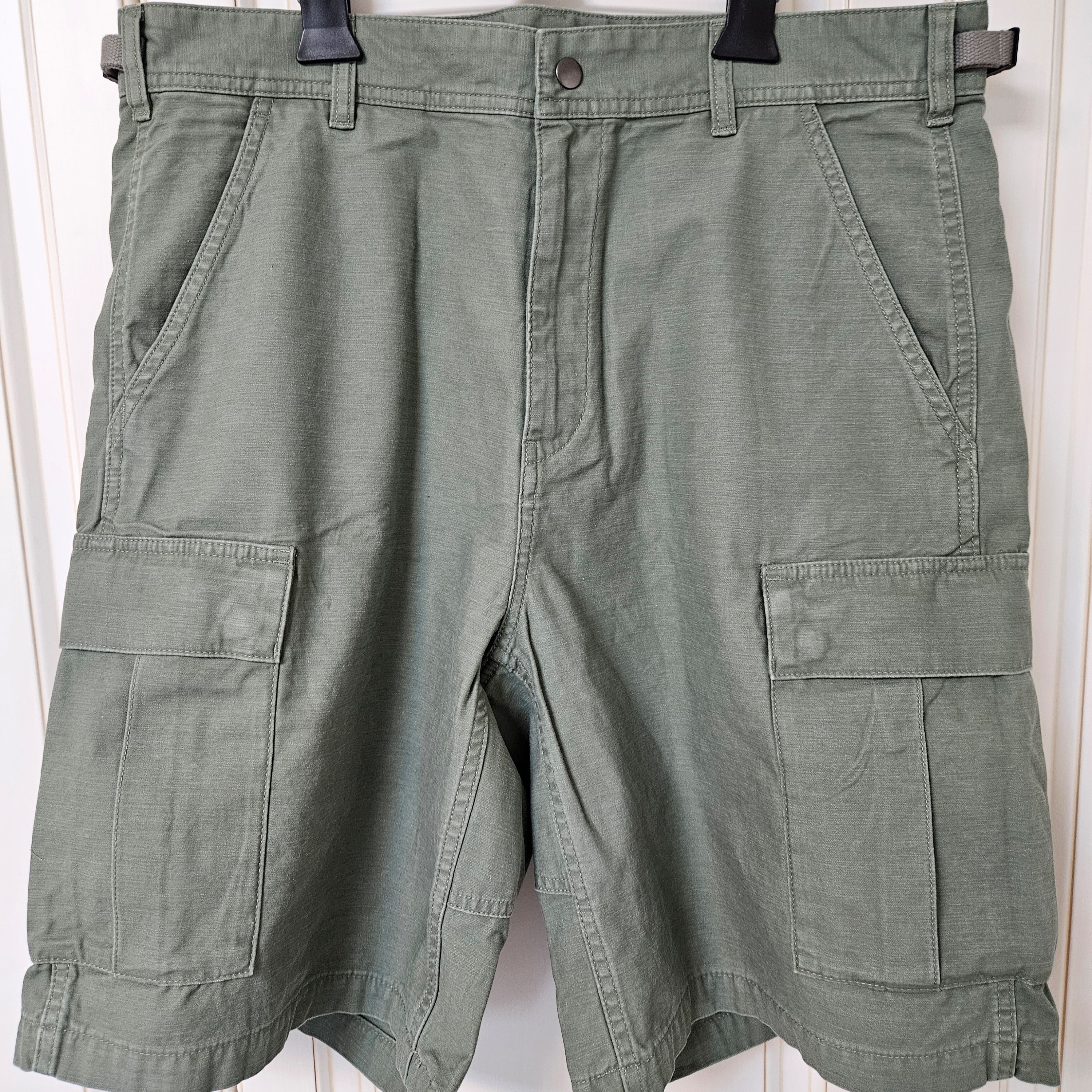 Supreme Cargo Shorts Olive - 25SS 착용 스타일 - 1