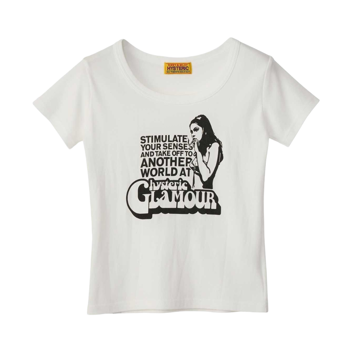 01251CT27 (W) Hysteric Glamour Smoking Girl Chibi T-Shirt White