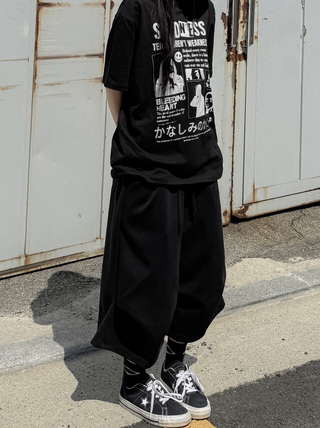 Converse One Star Pro Ox Black White, Mischief Rhombus Ball Cap Black 착용 스타일 - 2