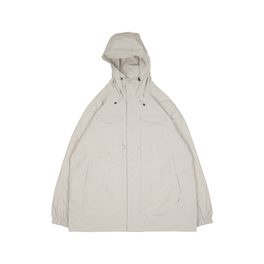 A-082 mmogarden Packable Wrap Over Rain Coat Gray - 대표 이미지 #1