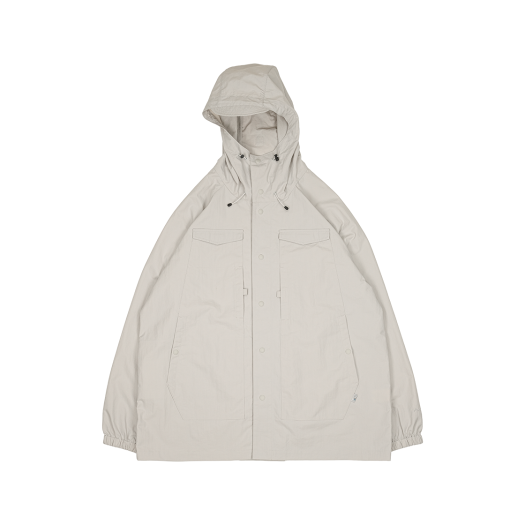 A-082 mmogarden Packable Wrap Over Rain Coat Gray