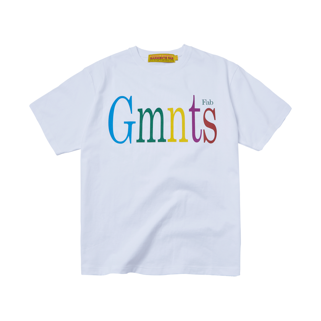 25SUGFST05WH Garments Fab Rainbow Gmnts Tee White