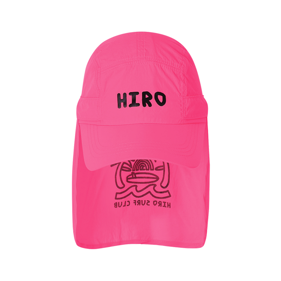 - (Kids) Hiro Summer Sunshade Cap Neon Pink